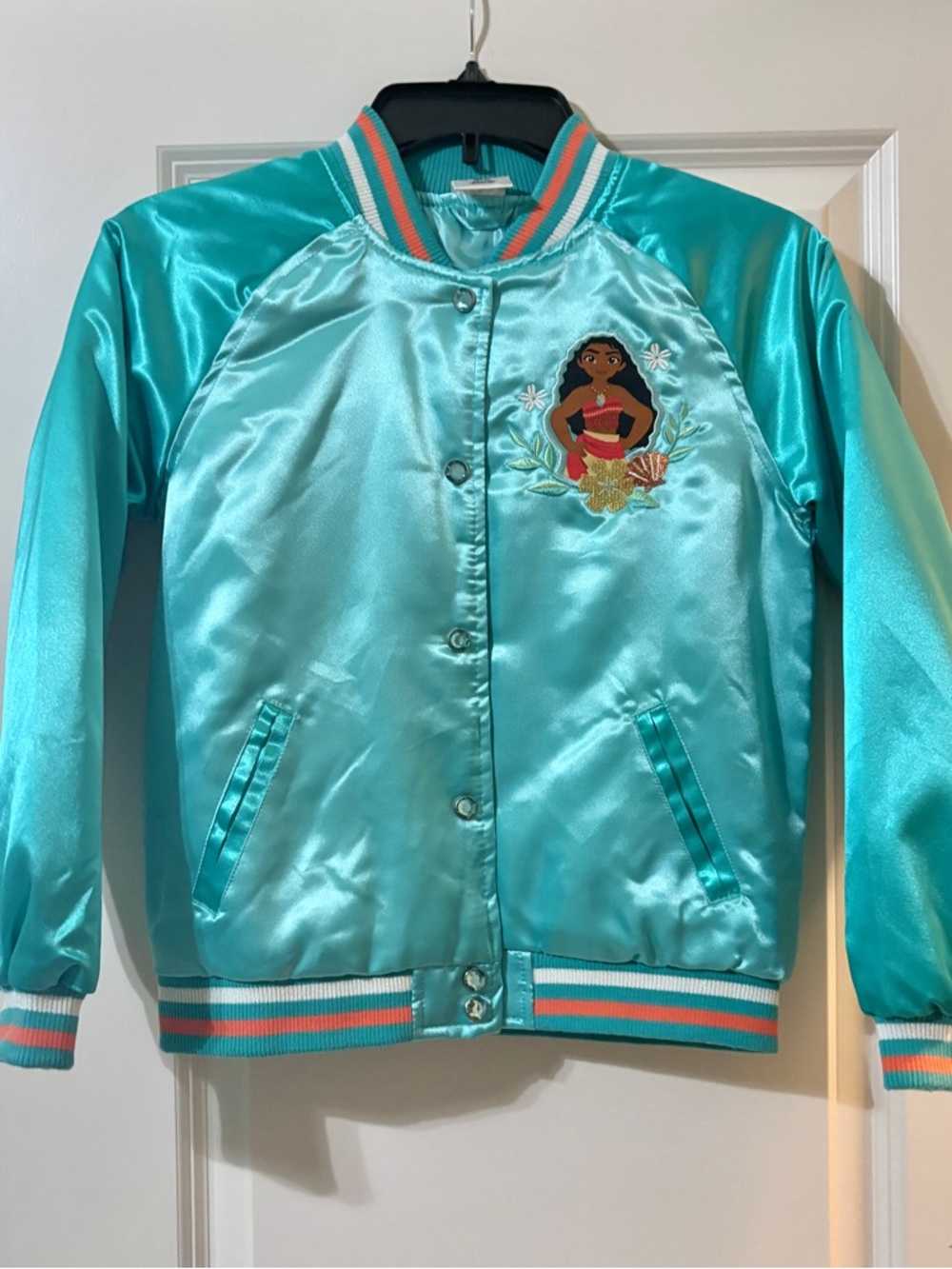 Disney Moana Kid’s Satin Bomber Jacket